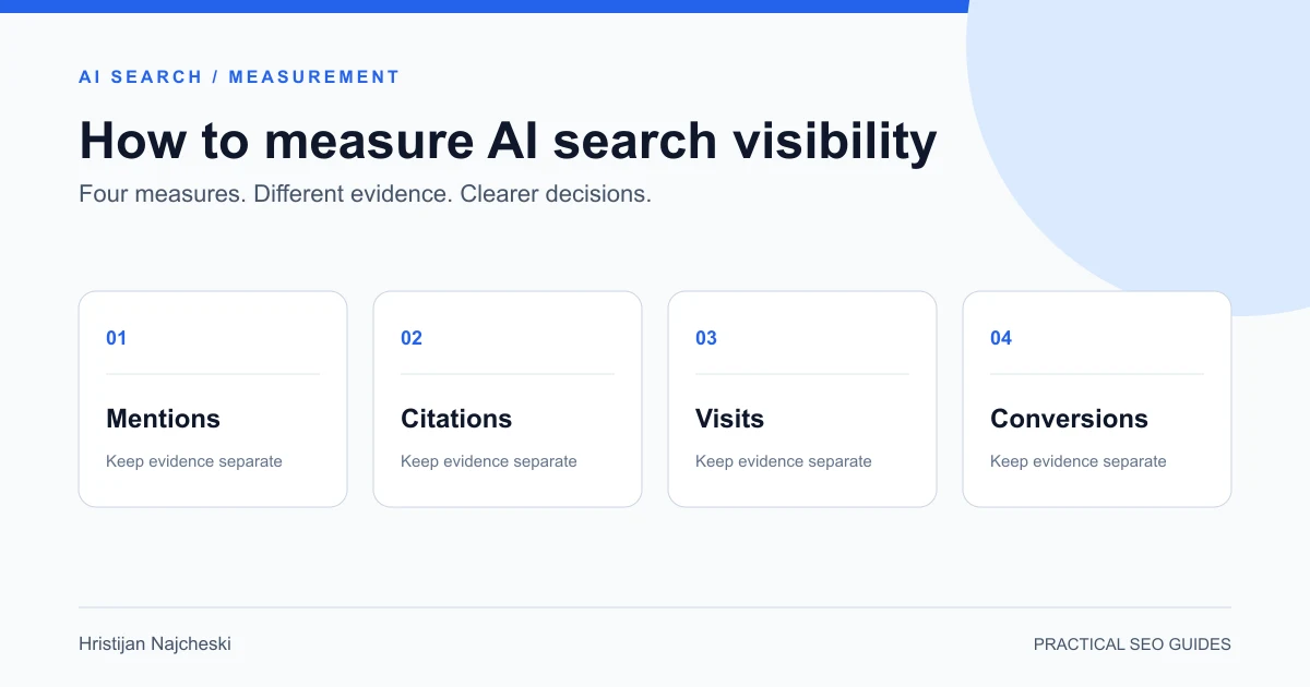 How to Measure AI Search Visibility