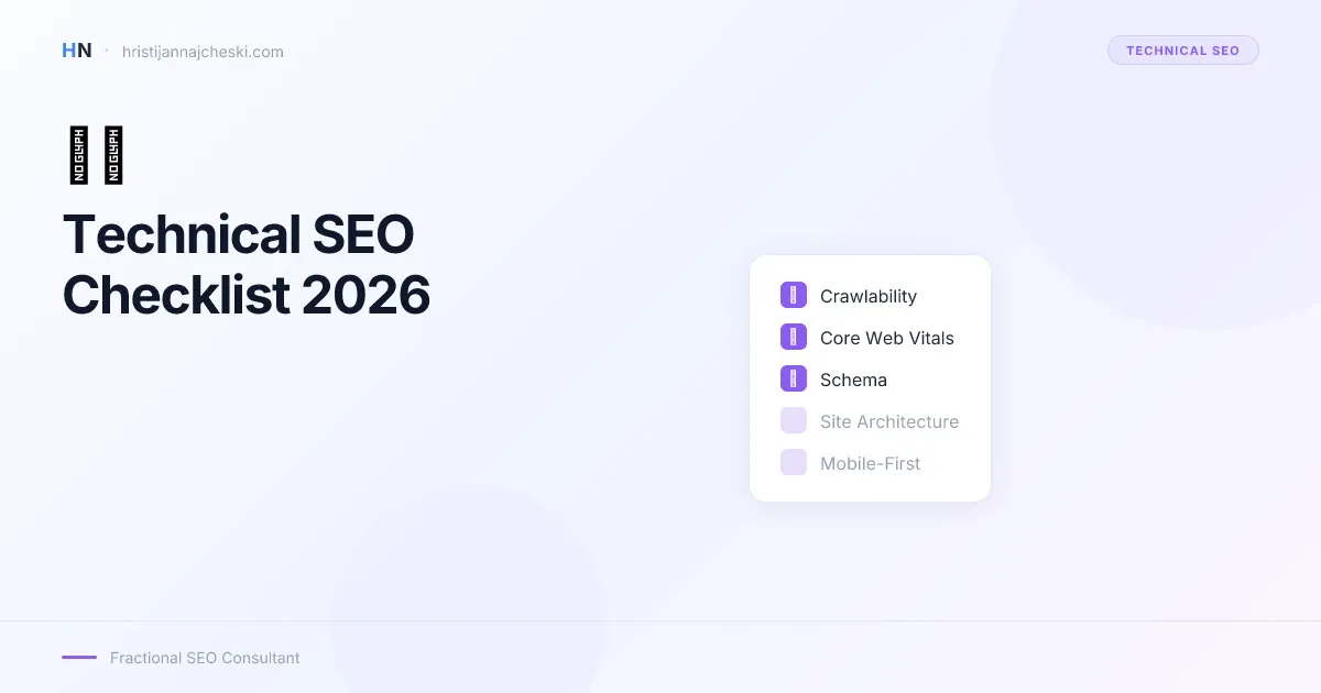 The Ultimate Technical SEO Checklist for 2026